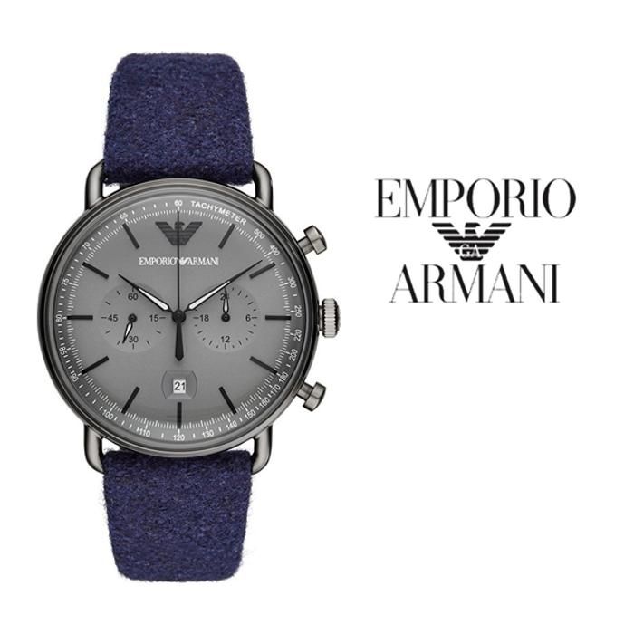 Armani Men s Aviator Grey Dial Watch AR11144 Achat vente montre Cdiscount
