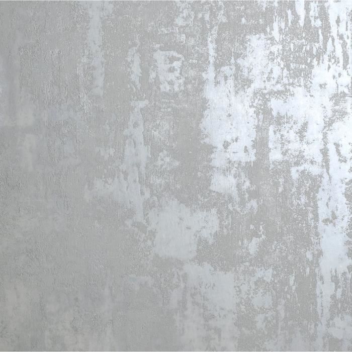 Papier peint gris métallique motif salon Tapisserie motif grise