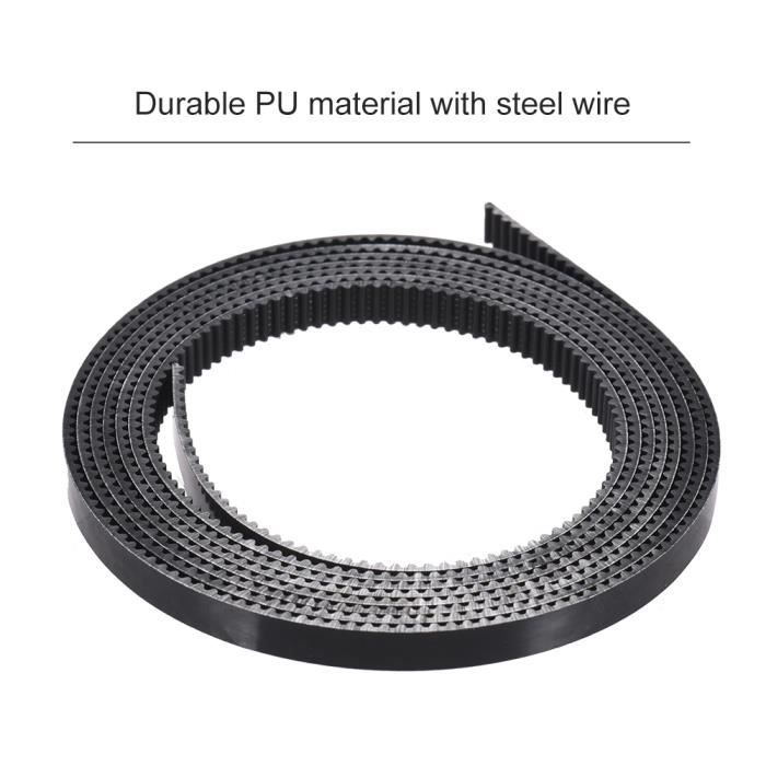 Courroies Synchrones S2M Pour Imprimante 3D - Longueur 222 à 246 Mm, Largeur 4/6/9/10/15 Mm - 5