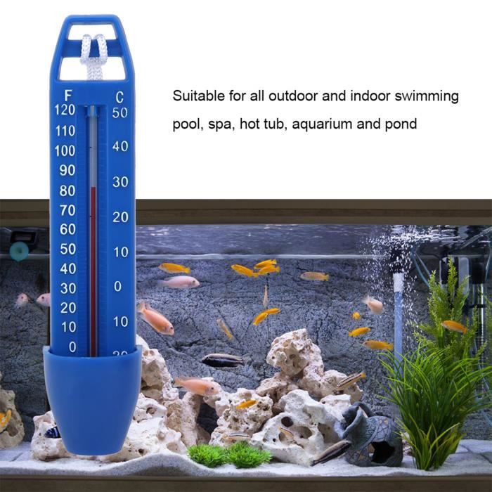 Thermomètre Flottant Pour Piscine Et Spa – Design Animaux De Dessin Animé, Avec Ficelle – Affichage Double échelle °C/°F, Dimensions 7x10x21 Cm