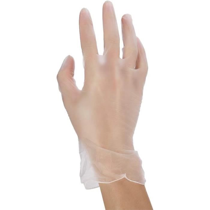 100 Gants Polyéthylène Transparent Jetable