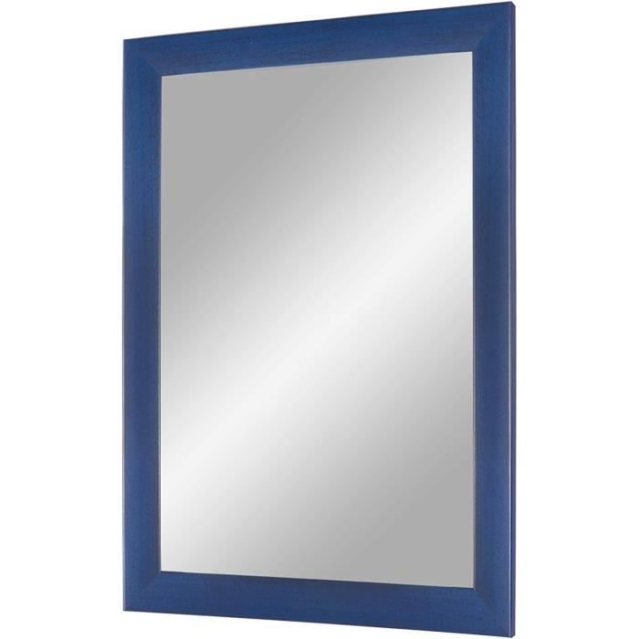 Cadre Photo Sur Mesure 60x80 Cm Duisburger - Bleu Foncé, Verre Acrylique Antireflet, Bois MDF