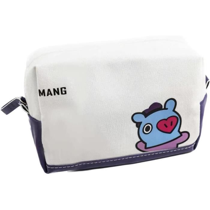 Trousse Scolaire Peluche BT21 Mang - Sous Licence Officielle - 20x10x5 Cm - Fourniture Scolaire Enfant Collège - 10