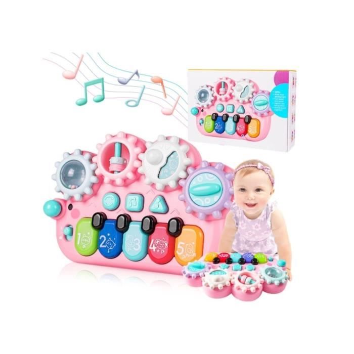 Kit D'instruments De Musique En Bois Pour Bébé 1-3 Ans - Tambour, Trompette, Hochets - Jouet éducatif