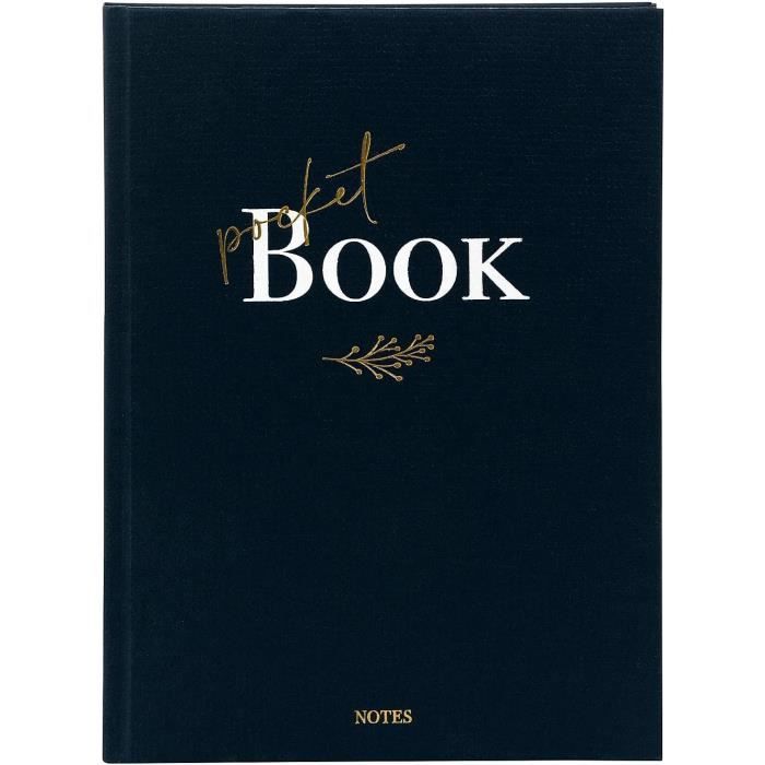 64 210 De Notes A5 Pocket Book, Livre D'Écriture 15 X 22 X 2 Cm