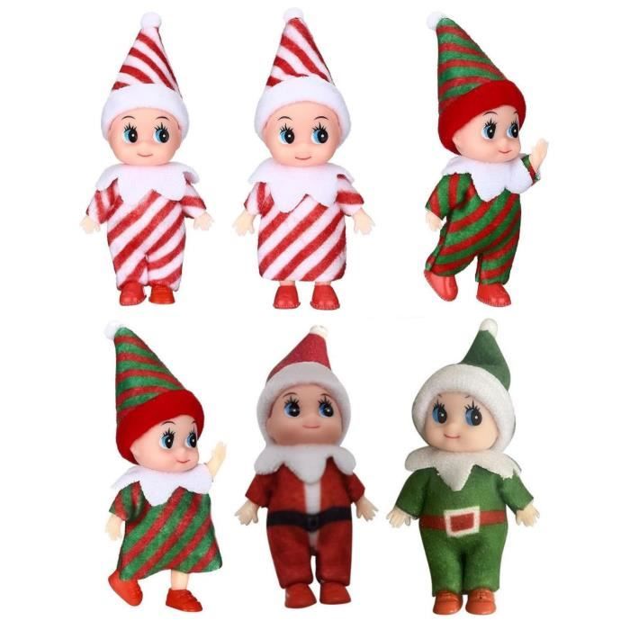 Lutin Farceur De Noel - Noël En Peluche Gnomes  Poupée Elfe De Noël, Bébé  De Noël Petit Lutin De Noël Pour Fille Et Garçon, 6 pcs - Cdiscount Maison