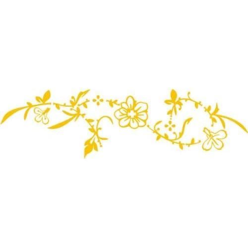 Autocollant Mural Amovible Acrylique Miroir Tournesol - Doré, Diamètre 15 Cm - 9