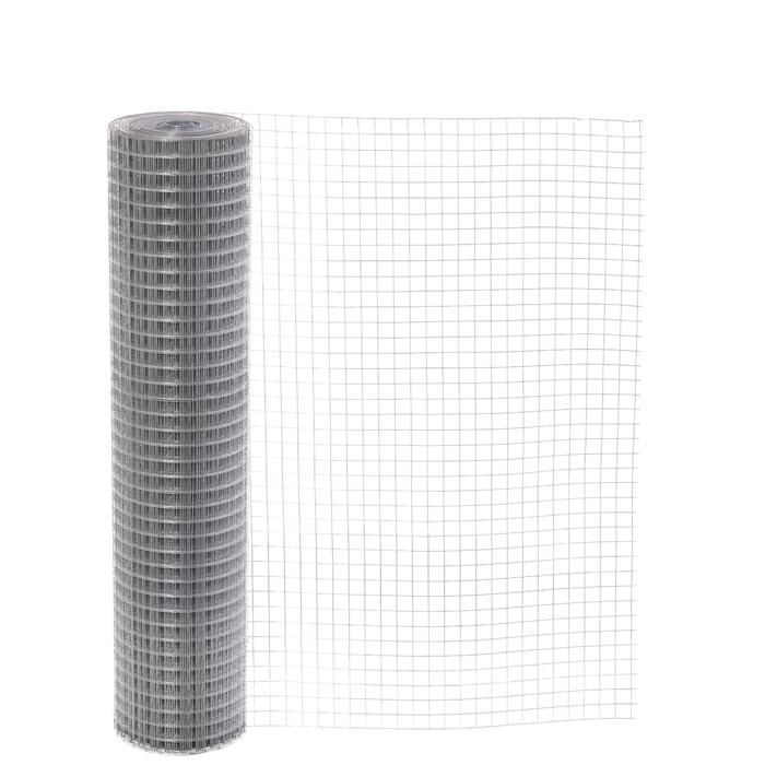Grille pour volière 25 x 25mm 0 75mm 100cm x 25m Galvanisée