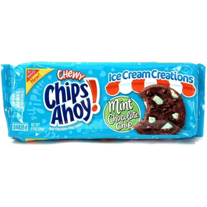 Chips Ahoy Ice Cream Creations Mint Chocolate chip 269g Cdiscount Au quotidien
