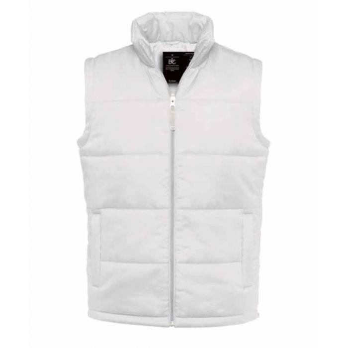 Doudoune blanche sans manche hotsell homme