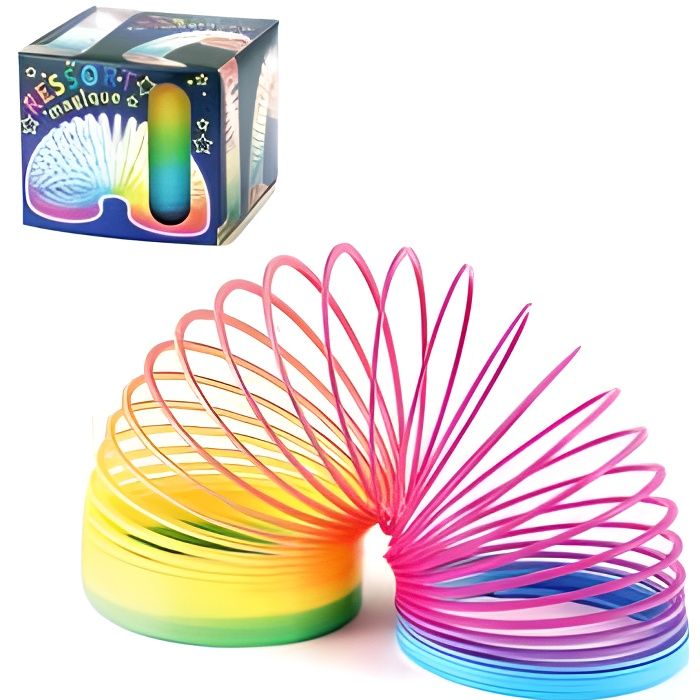 Jouet ressort magique couleur fluo multicolor Cdiscount Jeux Jouets