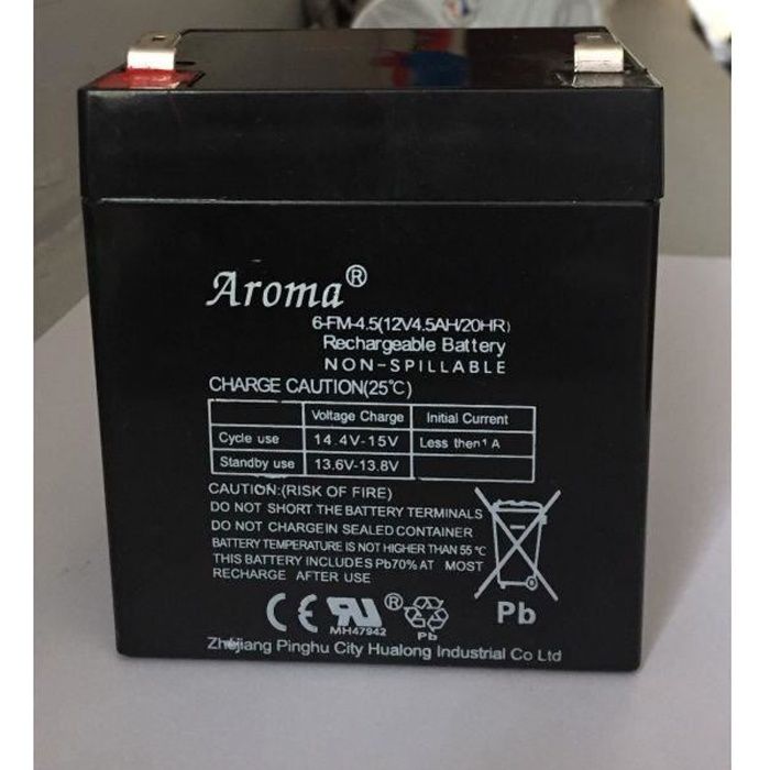 Batterie pour voiture lectrique 12V 4 5 Ah Cdiscount
