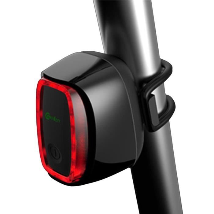 Feu de stop intelligent pour vélo, sans fil, Rechargeable par USB, lumière Laser pour arrière