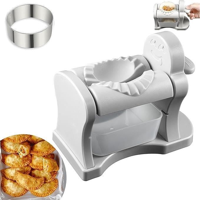 Moule A Dumpling Machine Machine à Raviolis BCENG 2-en-1 - Manuel Et Automatique (vert, 28.5cm) Moule Pour Faire Dumpling
