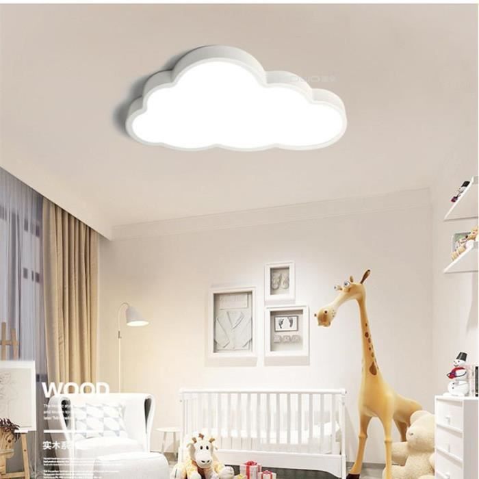 36w Led Dessin Anime Nuage Forme Plafonnier Bebe Enfants Chambre Eclairage Blanc Non Dimmable 2v 57x33x12cm Hh8596 Cdiscount Maison