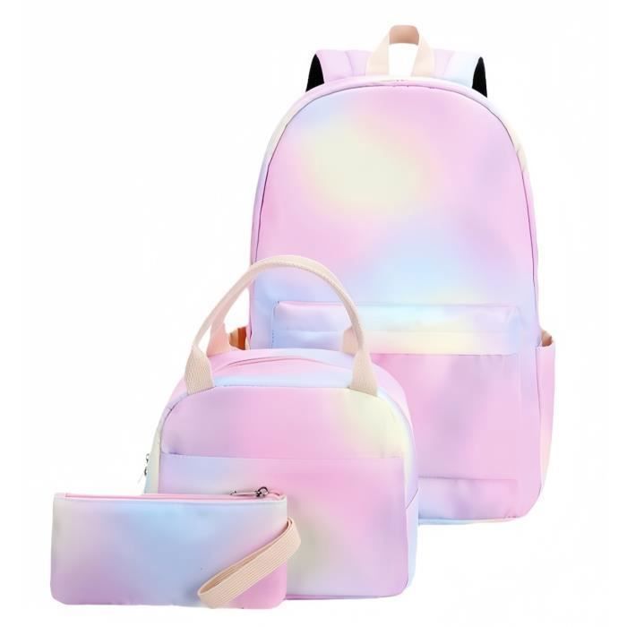 VASCHY Sac à Dos Scolaire Fille, Joli Cartable Fille Pour Collège Léger