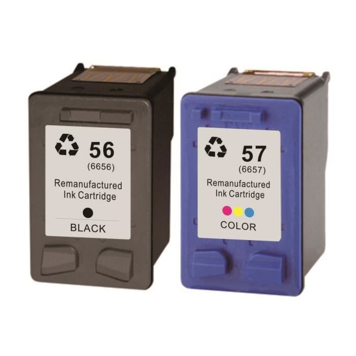 HP 56 \u0026 HP 57 Cartouche d'encre combo pack compatible avec Imprimante HP  Photosmart 100/120/230/7150/7350/7550 Inkjet printers - Cdiscount  Informatique