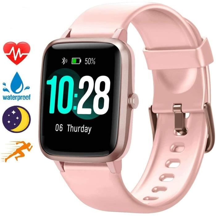 Montre Connectée Desercat 40mm, Noir, Compatible IPhone Et Android - Neuf