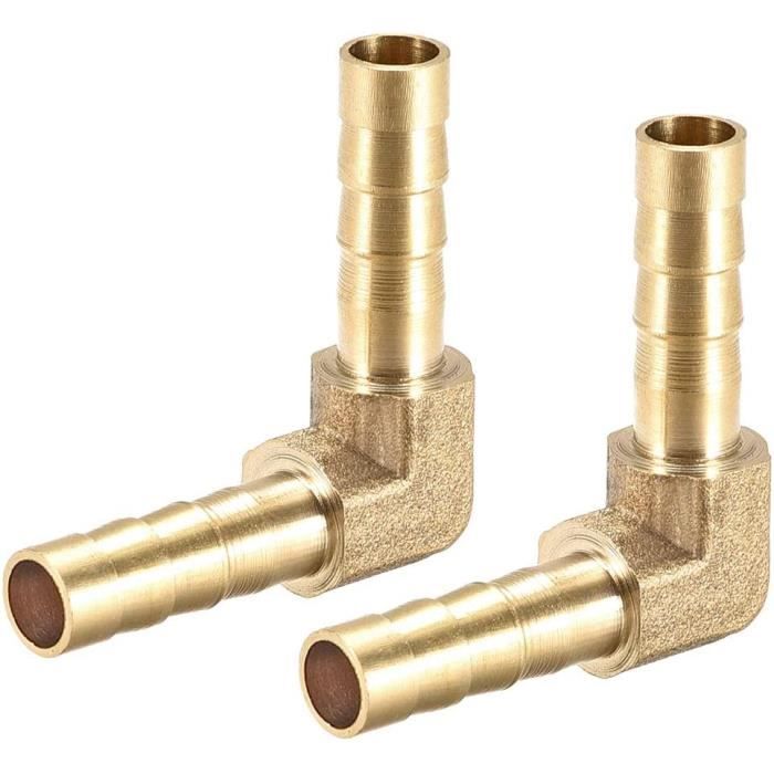 Raccord Coude Plastique 90° – Pour Tuyau – 3/8 Pouces (10mm) – Adaptateur Cloison