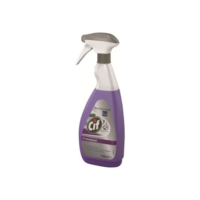 Cif Business Solutions 2 in 1 Produit de nettoyage liquide vaporisateur 750 ml professionnel concentré violet