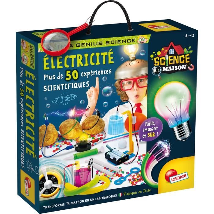 Génius Science - jeu scientifique - l'électricité - 50 expériences - LISCIANI