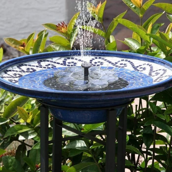 Fontaine solaire, fontaine exterieur de jardin, solaire fontaine a eau, mini pompe a eau, pompe etang fontaine pour piscine, pompe