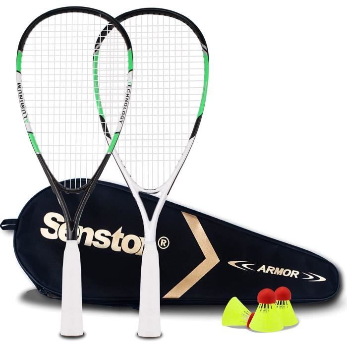 Parc ou Plage M.Y Ensemble de Badminton Familial avec Filet 4 Raquettes de Badminton pour Jardin