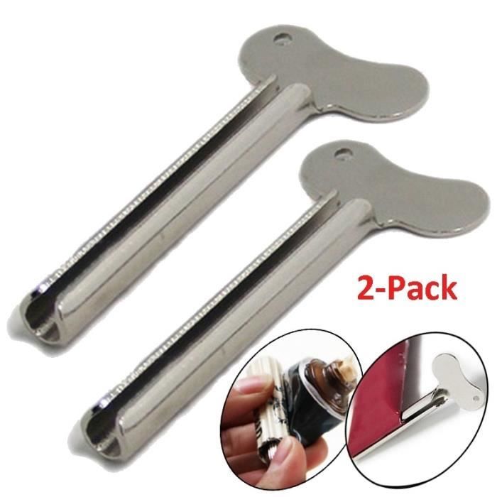 Lot De 5 Presse-Tubes En Acier Inoxydable NGOSUET Avec Clé à Tube - Extracteur Dentifrice, Crème, Ketchup Pour Tous Les Tubes