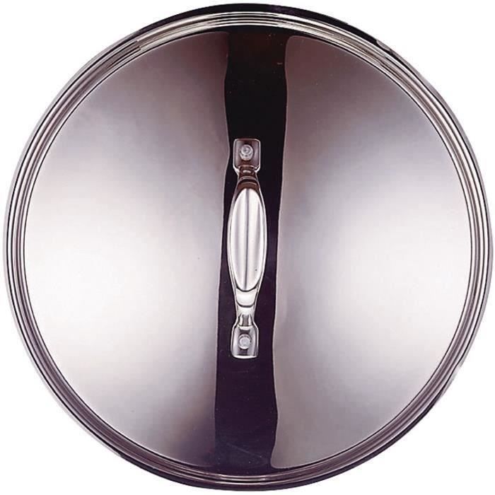 Couvercle en inox Chef - D: 16 cm