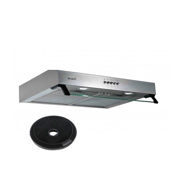 BELDEKO Hotte Casquette 60 cm Inox 210 m3/h 100W - Marque Française