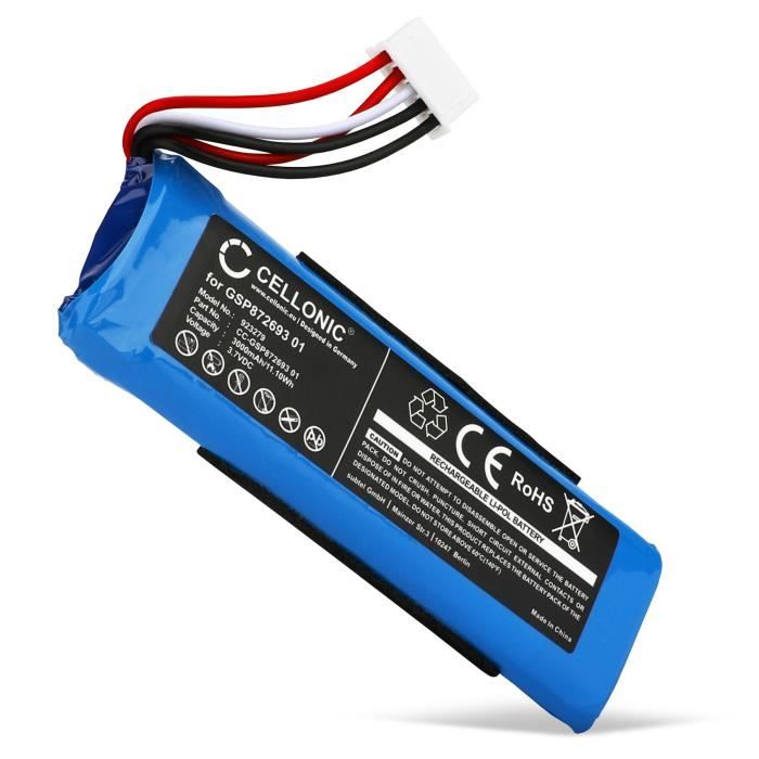 CELLONIC Batterie Compatible avec Enceinte JBL Flip 4 - 3000mAh - Accu pour Haut Parleur sans Fil