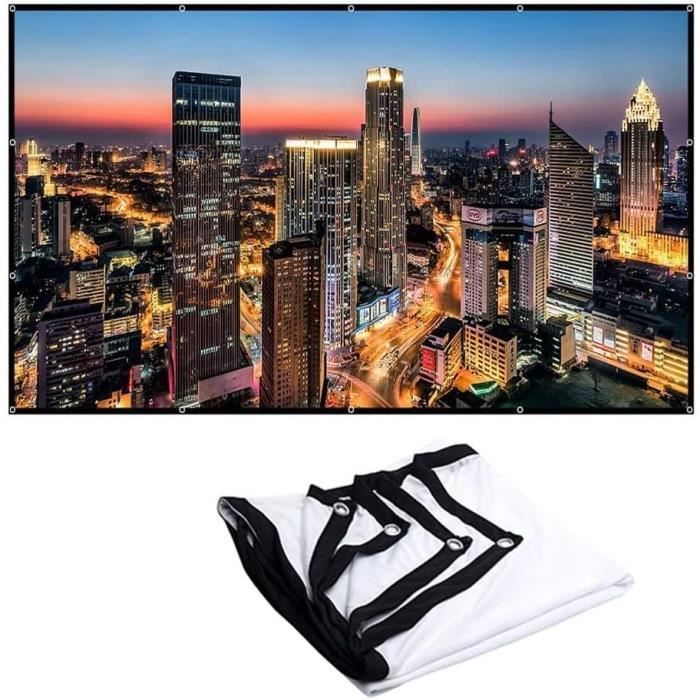 Écran De Projection Vidéoprojecteur Cinéma Enroulable 100 Pouces 203 X