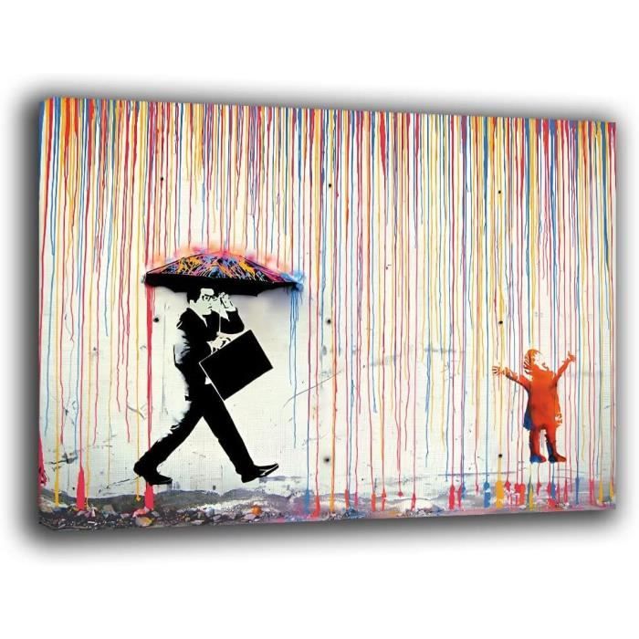 XIANGPEIFBH Banksy Graffiti Toile Art Décoration Murale Image Moderne Street Art Impression Sur Toile Affiche Moderne Salon Maison Peinture Murale 60x90cm (24x35in) Avec Cadre-09 XIANGPEIFBH Banksy Graffiti Toile Art Décoration Murale Image Moderne Street Art Impression Sur Toile Affiche Moderne Salon Maison Peinture Murale 60x90cm (24x35in) Avec Cadre-09