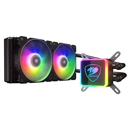 Refroidissement liquide – COUGAR – Kit Watercooling AIO Aqua ARGB – 280mm – Noir