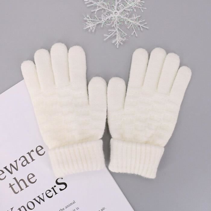 Mitaines Dinosaures Enfants - Lot De 3 Paires Gants Tricotés Pleins Doigts Pour Hiver | Geyoga