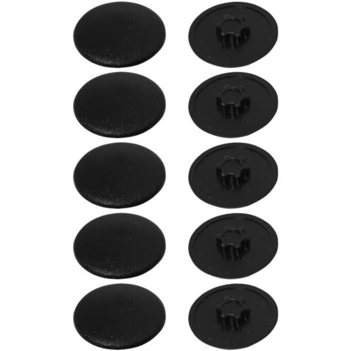Cache vis en plastique noir (D/E/F) / Ø 42,4/48,3/60,3 mm