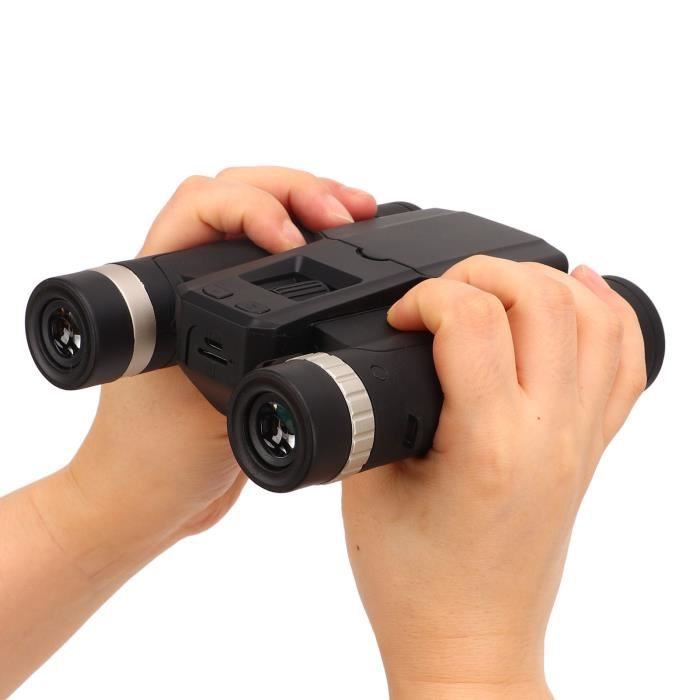Jumelles Zoom Numérique 10x25 Avec Appareil Photo - Écran LCD 2", Vidéo 2.5K 48MP, Grande Vue Black