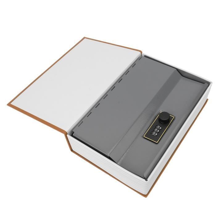 Coffre-Fort Secret Livre - Avec Serrure à Combinaison - Pour Cacher Argent, Bijoux, Documents - Rose