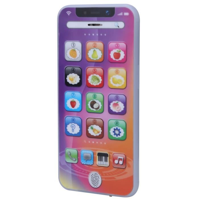 Q Jouets Educatifs Telephone Portable Bebe Enfant Educatif Telephone Anglais Apprentissage Jouet De Telephone Couleur Violet Cdiscount Jeux Jouets