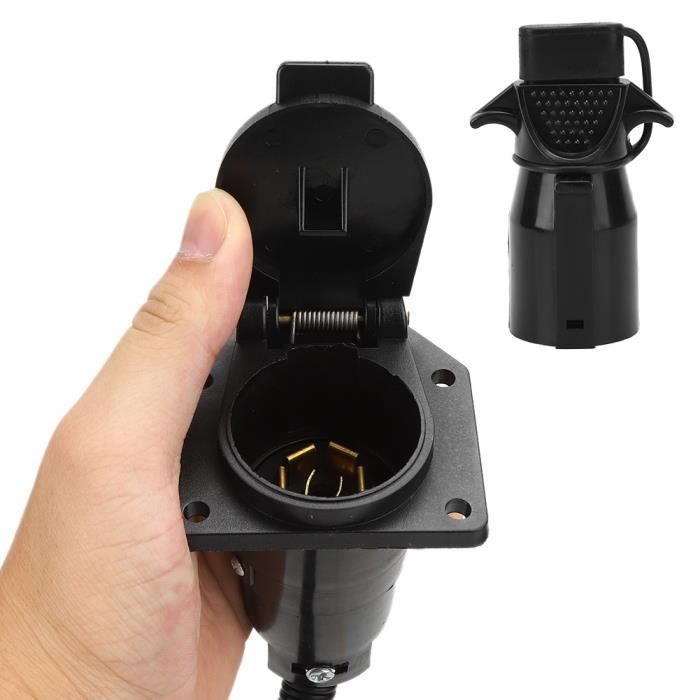 Prise de remorque ronde, 12V, 7 broches, câblage d... – Grandado
