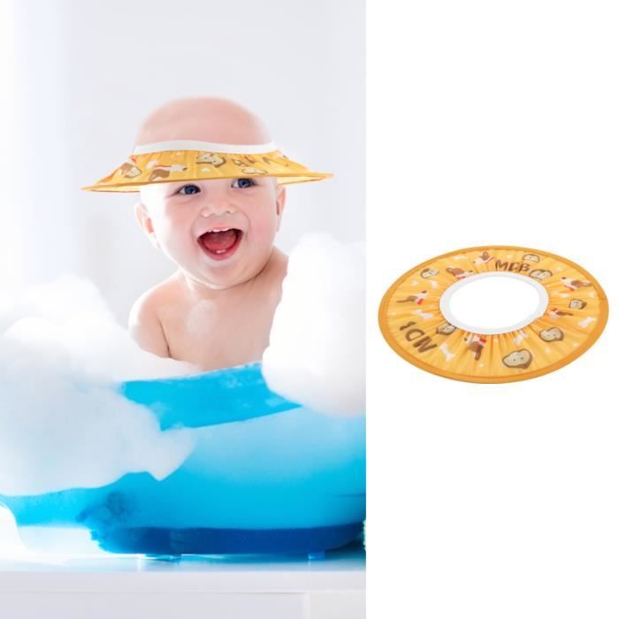 2 Bonnets De Bain Bébé Réglables - Visière Pour Protéger Les Yeux Du Shampoing - Confortables, Matériau EVA Doux