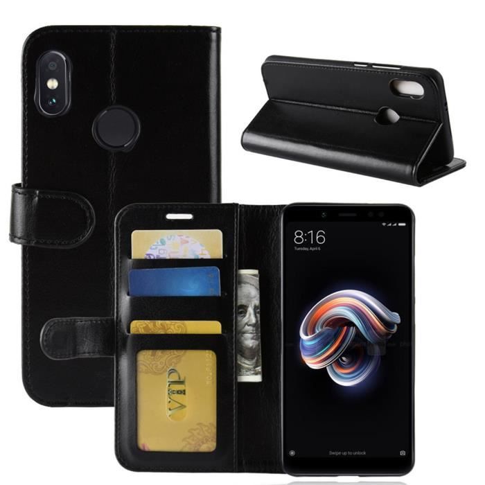 Pour Xiaomi Redmi Note 5 Coque,Redmi Note 5 Pro Housse, Premium PU Cuir Etui Magnétique Flip Coque (5.99\