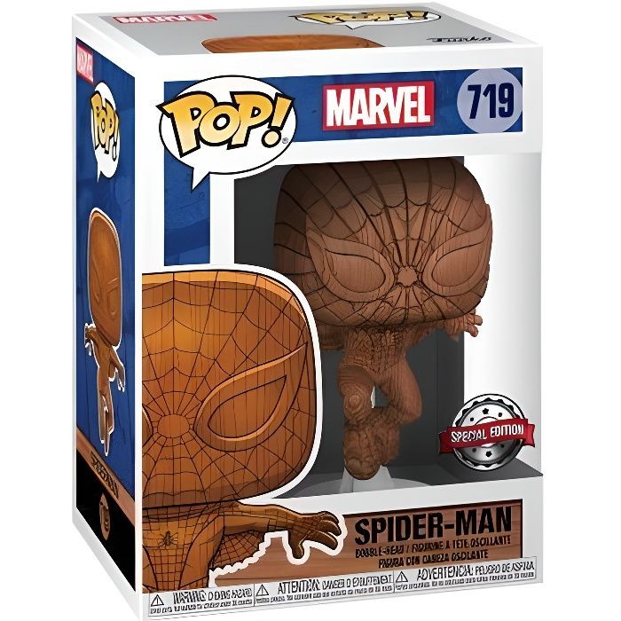 Figurine Funko Pop [Exclusive] Marvel : Spider Man Wood [719]
