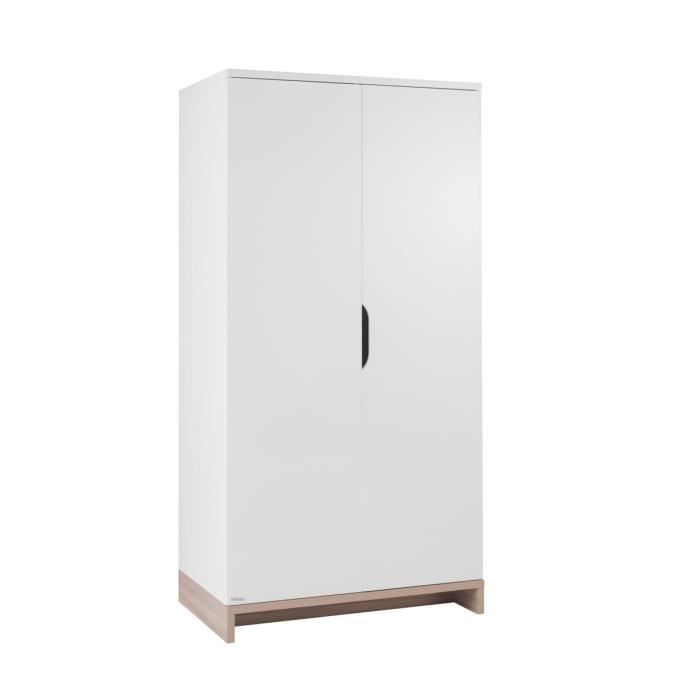 Armoire double girafe blanche pour chambre bébé