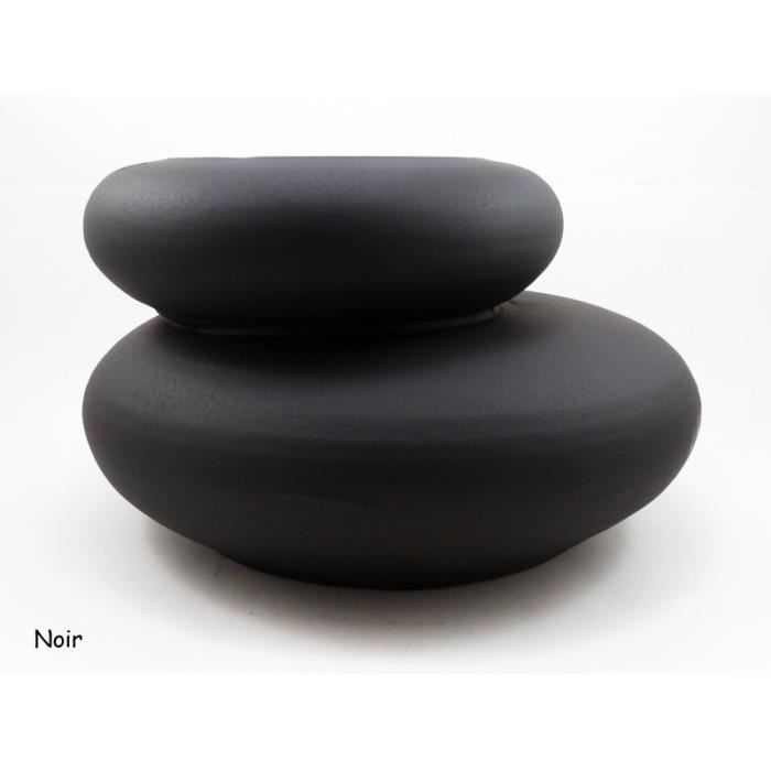 Cache Pot Imitation Galet Zen Couleur Noir Achat Vente Jardiniere Bac A Fleur Cache Pot Imitation Galet Zen Cdiscount