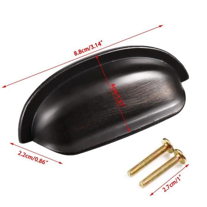 Design House 182253 West Side Cup Pull, Pack De 10, Bronze