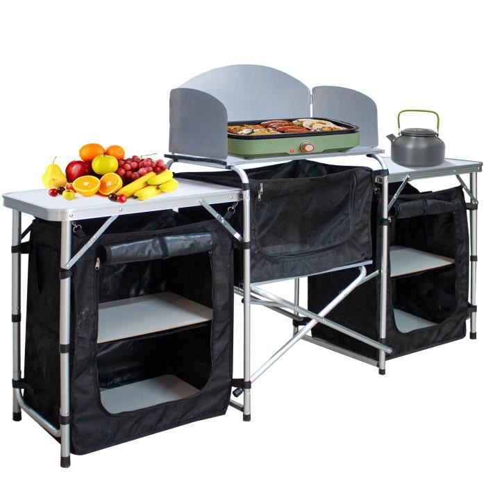 Réchard De Camping PARKER – 2/3 Feux – Bouteille LPG – Cuisine Extérieur – Blanc – Neuf