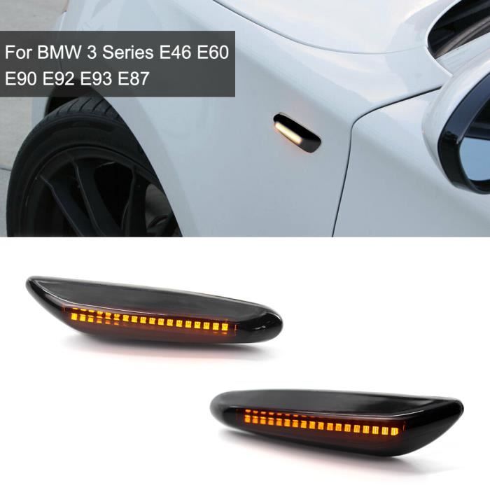 2 Pcs Fumée LED Côté Marqueur Lumière Clignotant Lampe Pour BMW Série 3 E46 E60 E90 E92 E93 E87