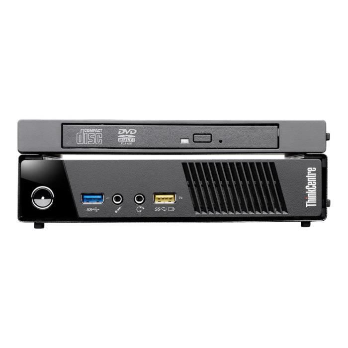 Lenovo ThinkCentre M73 10AY Mini ordinateur 1 x Core i5 4590T - 2 GHz RAM 4 Go SSD 180 Go HD Graphics 4600 GigE LAN sans fil:… Reconditionné - Lenovo reconditionné disponible sur Cdiscount Seconde Vie