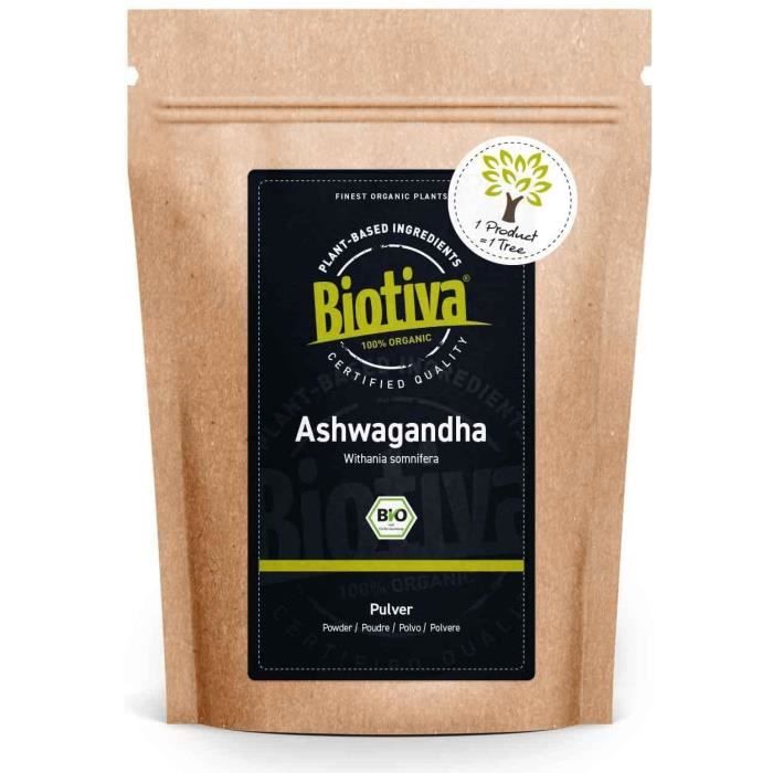 Poudre D'Ashwagandha Bio 250 G - Buxtrade - Moulue - Pour Sommeil Et Bien-être